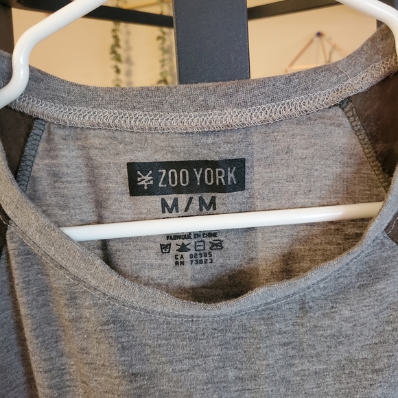 Zooyork baseball tee grey and camo - Picture 2 of 2